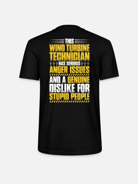 Servicetechniker Windenergieanlagen Windenergie - Stanley/Stella Unisex Bio-T-Shirt CRAFTER - Schwarz