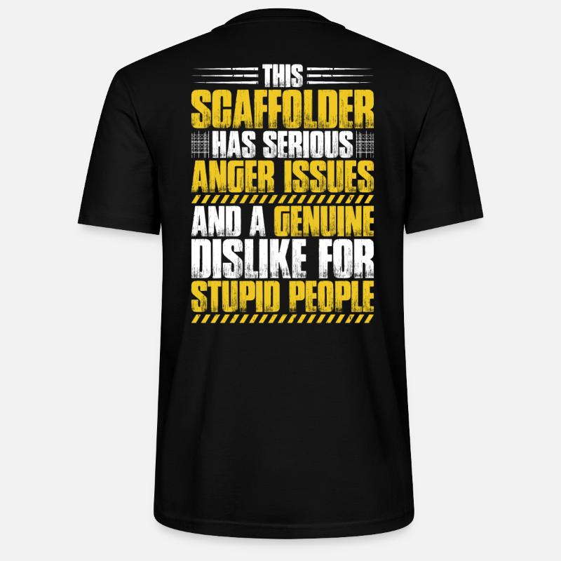 Échafaudage Échafaudage Échafaudage - T-shirt bio CRAFTER Stanley Stella Unisexe - noir