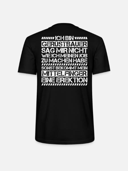 Gerüstbauer Gerüstbau Gerüstmonteur Scaffolder - Stanley/Stella Unisex Bio-T-Shirt CRAFTER - Schwarz