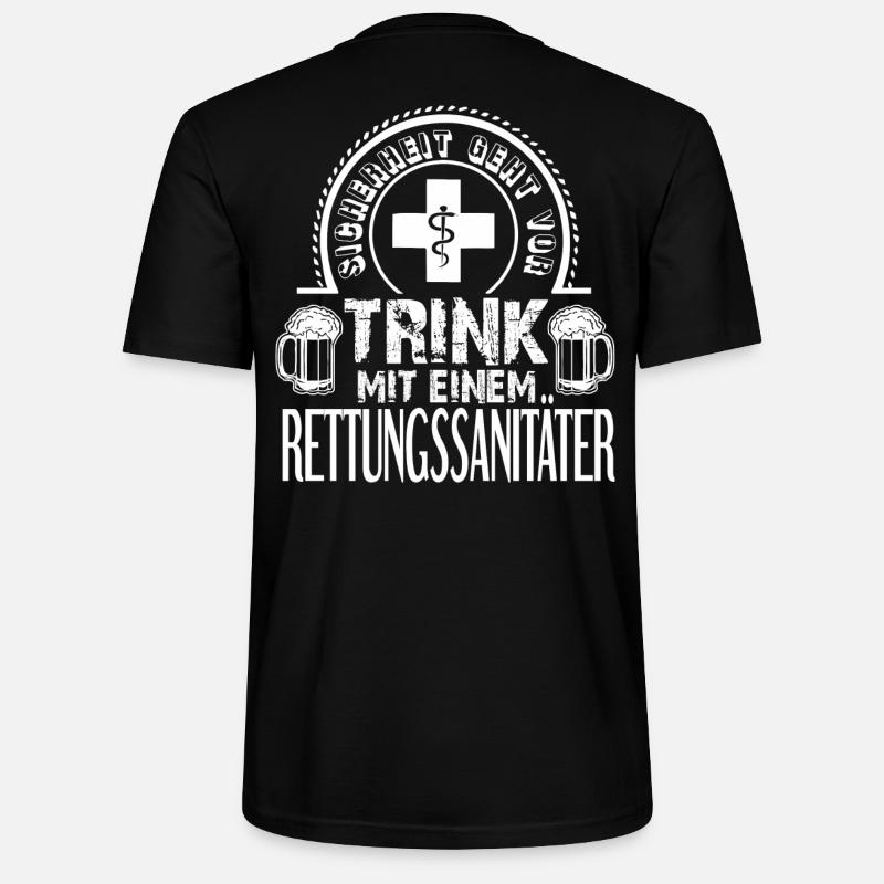 Sanitäter - Stanley/Stella Unisex Bio-T-Shirt CRAFTER - Schwarz