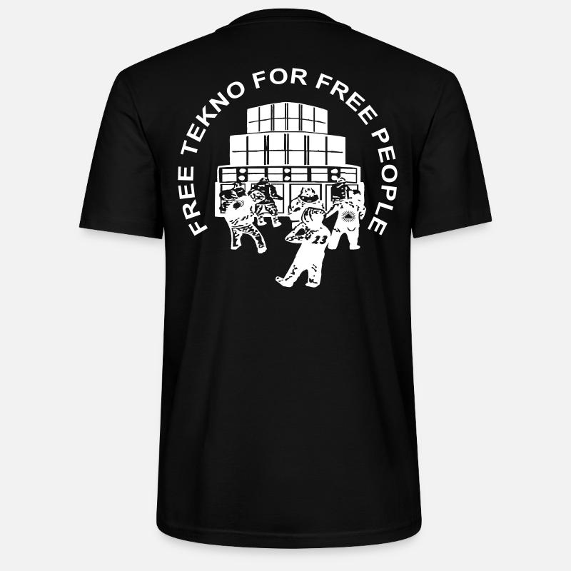 tekno libre pour les gens libres - T-shirt bio CRAFTER Stanley Stella Unisexe - noir