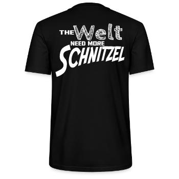 The Welt need more - Stanley/Stella Unisex Bio-T-Shirt CRAFTER - Schwarz - Hinten - Michal (187cm)