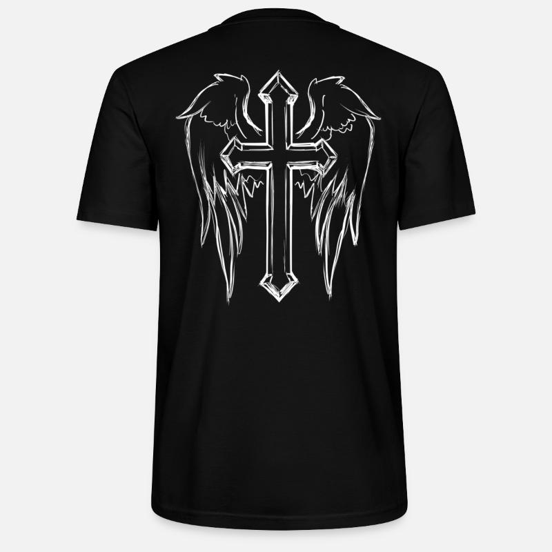 ANGES AILES CIEL - T-shirt bio CRAFTER Stanley Stella Unisexe - noir