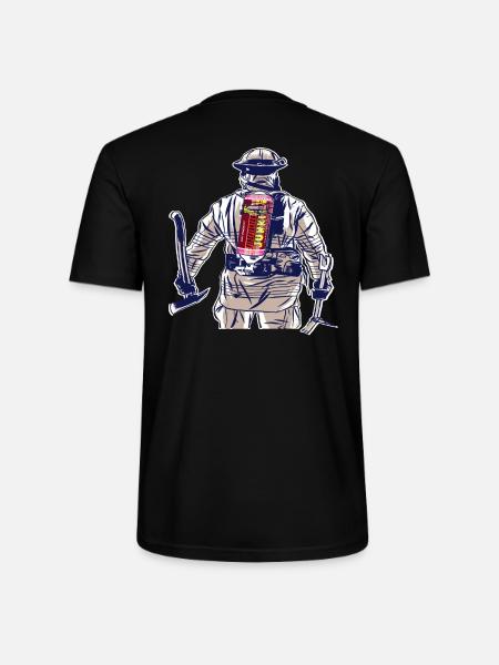Firefighter, Energy Drink, Firefighter, Firefighter - Stanley/Stella CRAFTER Unisex Organic T-Shirt - black
