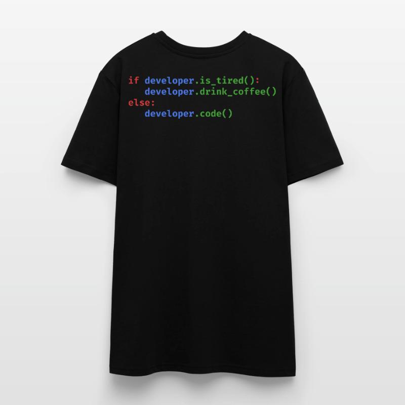 Code Python Programmation Café Fatigué Drôle T-shirt bio CRAFTER Stanley Stella Unisexe