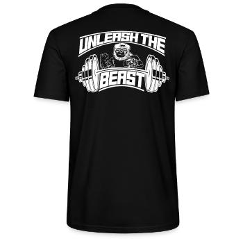 Entfessle das einzigartige Arena-Design des Biests - Stanley/Stella Unisex Bio-T-Shirt CRAFTER - Schwarz - Hinten - Michal (187cm)