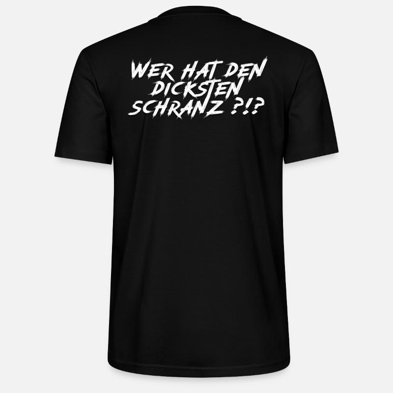 Wer hat den dicksten Schranz?!? - Stanley/Stella Unisex Bio-T-Shirt CRAFTER - Schwarz