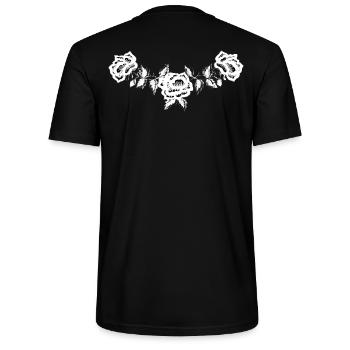 Western Rose - dos vintage rétro country noir - T-shirt bio CRAFTER Stanley Stella Unisexe - noir - Dos - Michal (187cm)