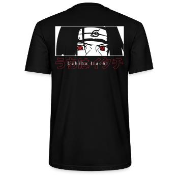 Naruto Shippuden Le Sharingan D'Uchiha Itachi - T-shirt bio CRAFTER Stanley Stella Unisexe - noir - Dos - Michal (187cm)