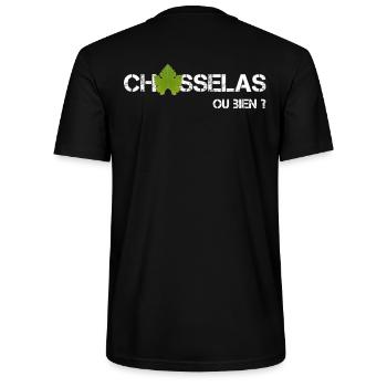 Chasselas, ou bien ? - Stanley/Stella Unisex Bio-T-Shirt CRAFTER - Schwarz - Hinten - Michal (187cm)