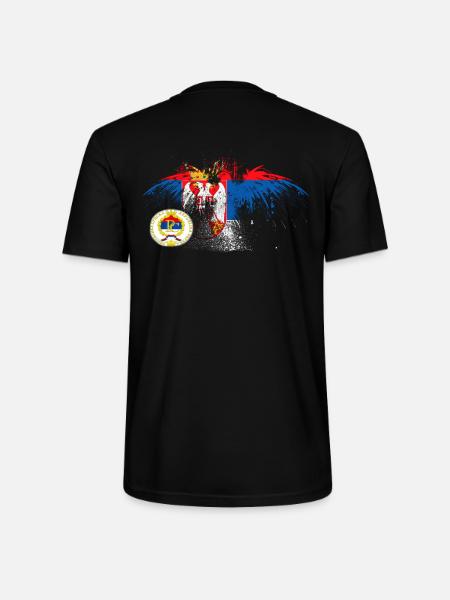 Srpska Zastava RS - Stanley/Stella Unisex Bio-T-Shirt CRAFTER - Schwarz
