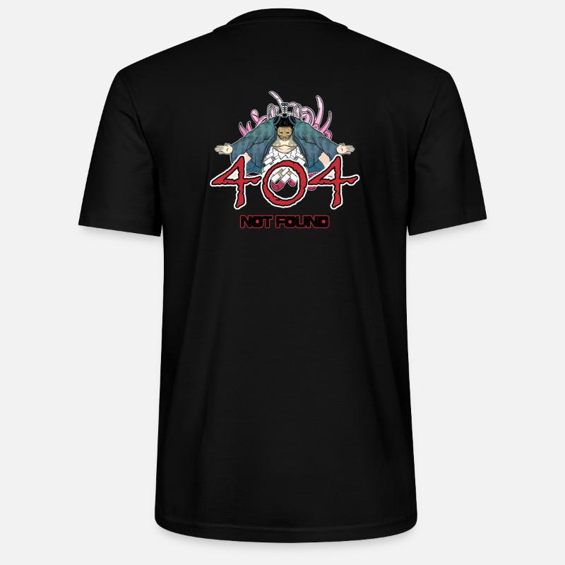 404 - not found - sumo version - T-shirt bio CRAFTER Stanley Stella Unisexe - noir