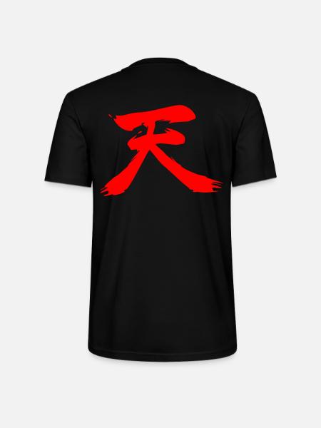 Emblème Ten Kanji Red Akuma - T-shirt bio CRAFTER Stanley Stella Unisexe - noir