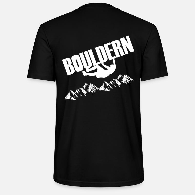 bouldern - Stanley/Stella Unisex Bio-T-Shirt CRAFTER - Schwarz