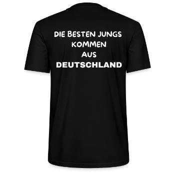 Les meilleurs gars viennent d’Allemagne - T-shirt bio CRAFTER Stanley Stella Unisexe - noir - Dos - Michal (187cm)