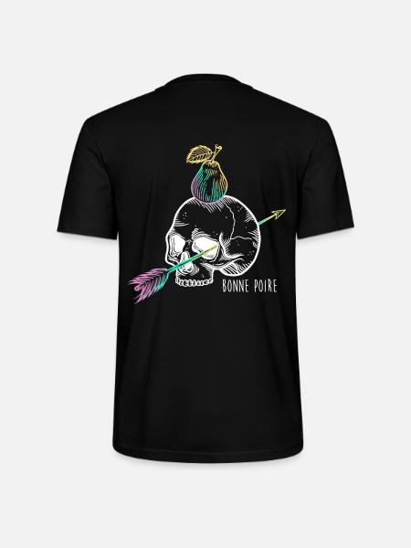 Skull pear white - Stanley/Stella CRAFTER Unisex Organic T-Shirt - black