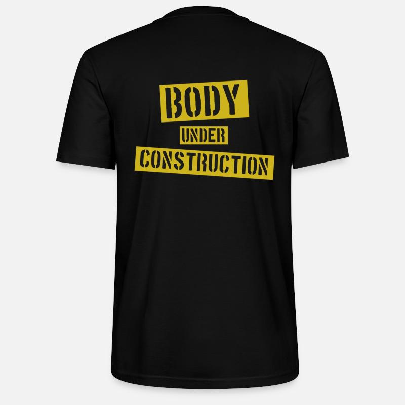 Body under Construction - Stanley/Stella Unisex Bio-T-Shirt CRAFTER - Schwarz