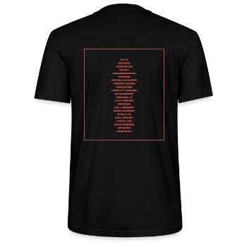Berliner Bezirke | streetwear | irreversible - Stanley/Stella Unisex Bio-T-Shirt CRAFTER - Schwarz - Hinten - Michal (187cm)