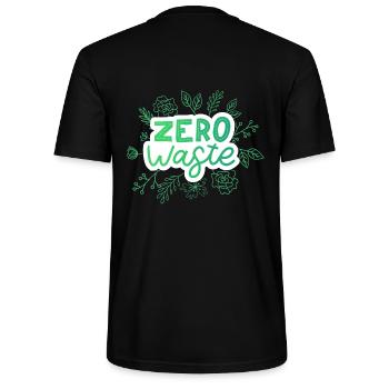 zero waste2 - Stanley/Stella Unisex Bio-T-Shirt CRAFTER - Schwarz - Hinten - Michal (187cm)