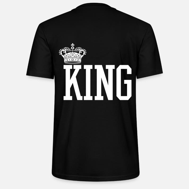 King - Queen Gift Idea - Stanley/Stella CRAFTER Unisex Organic T-Shirt - black