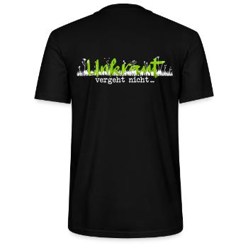 Unkraut vergeht nicht weiß/grün - Stanley/Stella Unisex Bio-T-Shirt CRAFTER - Schwarz - Hinten - Michal (187cm)