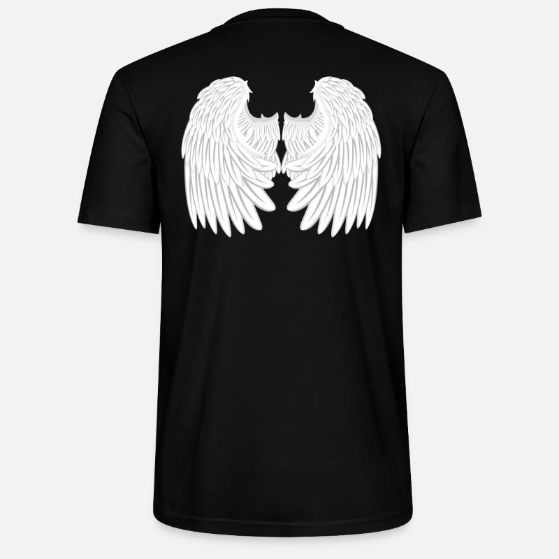 Ailes d'anges - T-shirt bio CRAFTER Stanley Stella Unisexe - noir
