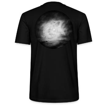 full moon in the clouds - Stanley/Stella CRAFTER Unisex Organic T-Shirt - black - Back - Michal (187cm)