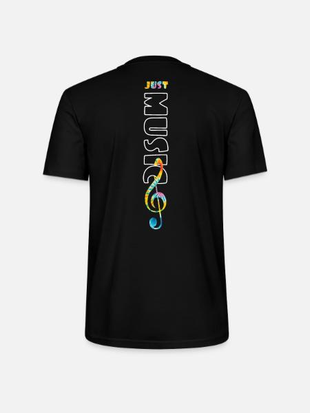 Music tye die - Stanley/Stella CRAFTER Unisex Organic T-Shirt - black