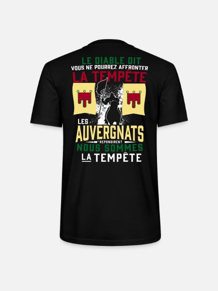 Tempête Auvergnats - T-shirt bio CRAFTER Stanley Stella Unisexe - noir