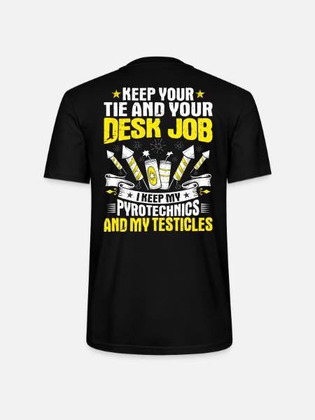 Pyrotechnician Fireworks Pyrotechnics Pyrotechnician - Stanley/Stella CRAFTER Unisex Organic T-Shirt - black