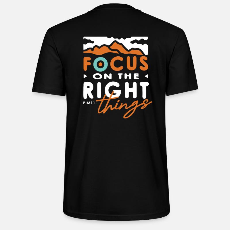 Focus - Stanley/Stella Unisex Bio-T-Shirt CRAFTER - Schwarz
