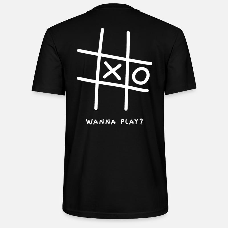 Tic Tac Toe - T-shirt bio CRAFTER Stanley Stella Unisexe - noir