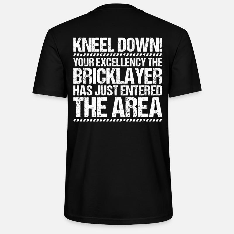 Maçon Bricklayer Mason - T-shirt bio CRAFTER Stanley Stella Unisexe - noir