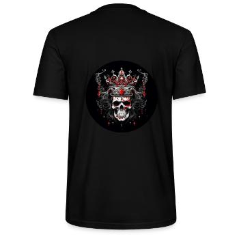 Vêtements de conception SantaSkull - T-shirt bio CRAFTER Stanley Stella Unisexe - noir - Dos - Michal (187cm)