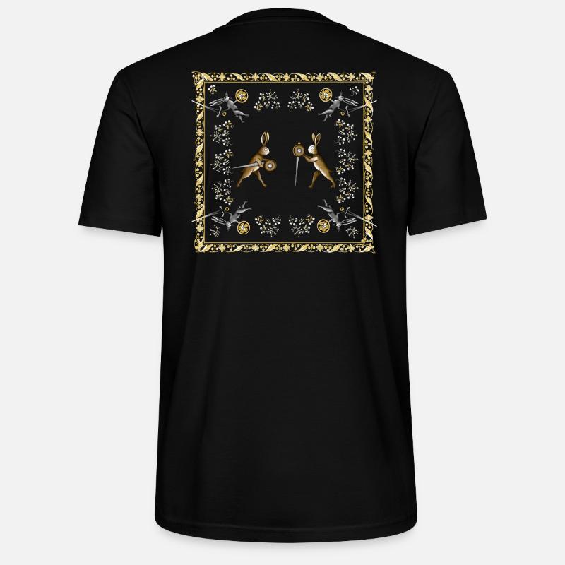 MedievalRabbits - Stanley/Stella Unisex Bio-T-Shirt CRAFTER - Schwarz