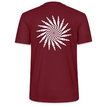 Spiral 23 Tekno - Stanley/Stella Unisex Bio-T-Shirt CRAFTER - Burgunderrot - Hinten - Michal (187cm)