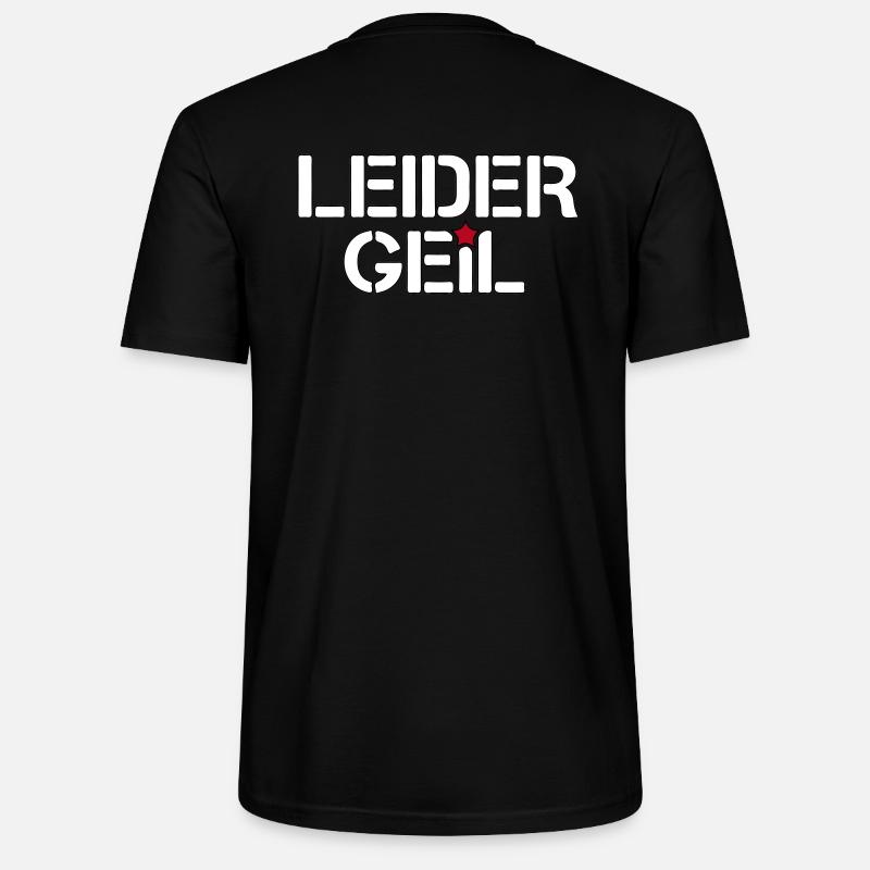 Leider Geil - Stanley/Stella Unisex Bio-T-Shirt CRAFTER - Schwarz