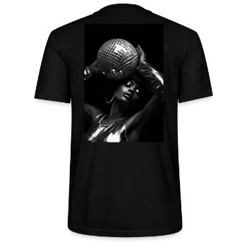 AMBIANCE DE REINE - T-shirt bio CRAFTER Stanley Stella Unisexe - noir - Dos - Michal (187cm)