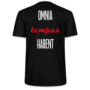 OMNIA TEMPUS HABENT T-SHIRT - T-shirt bio CRAFTER Stanley Stella Unisexe - noir - Dos - Michal (187cm)