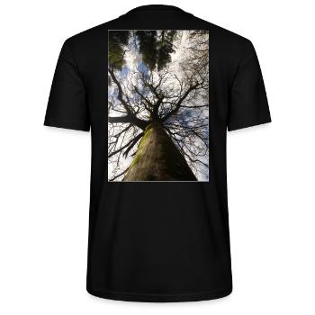 Arbre contre-plongée printemps - T-shirt bio CRAFTER Stanley Stella Unisexe - noir - Dos - Michal (187cm)