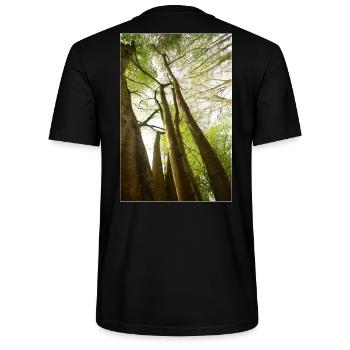 Springbäume aus einem niedrigen Winkel - Stanley/Stella Unisex Bio-T-Shirt CRAFTER - Schwarz - Hinten - Michal (187cm)