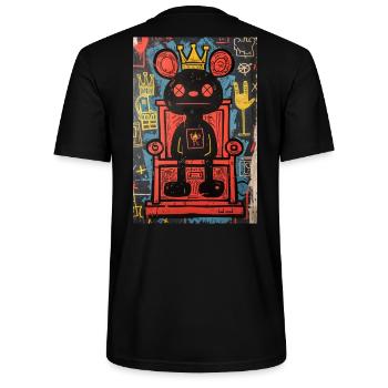 Roi de la mauvaise humeur - T-shirt bio CRAFTER Stanley Stella Unisexe - noir - Dos - Michal (187cm)