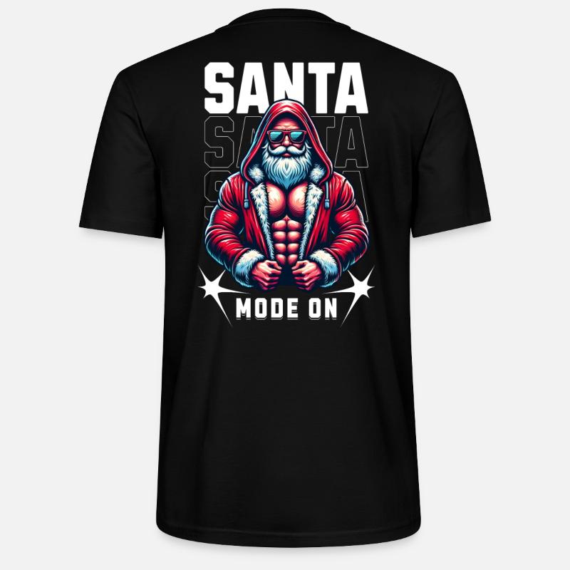 Santa Mode On - Stanley/Stella Unisex Bio-T-Shirt CRAFTER - Schwarz