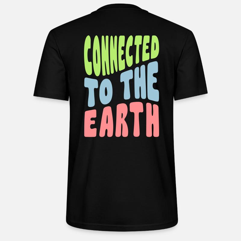 Connecté à la Terre - T-shirt bio CRAFTER Stanley Stella Unisexe - noir