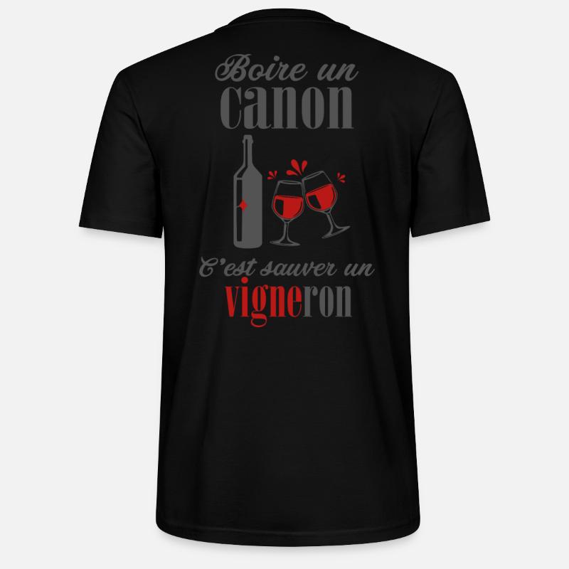 Vigneron vins raisins cave - T-shirt bio CRAFTER Stanley Stella Unisexe - noir