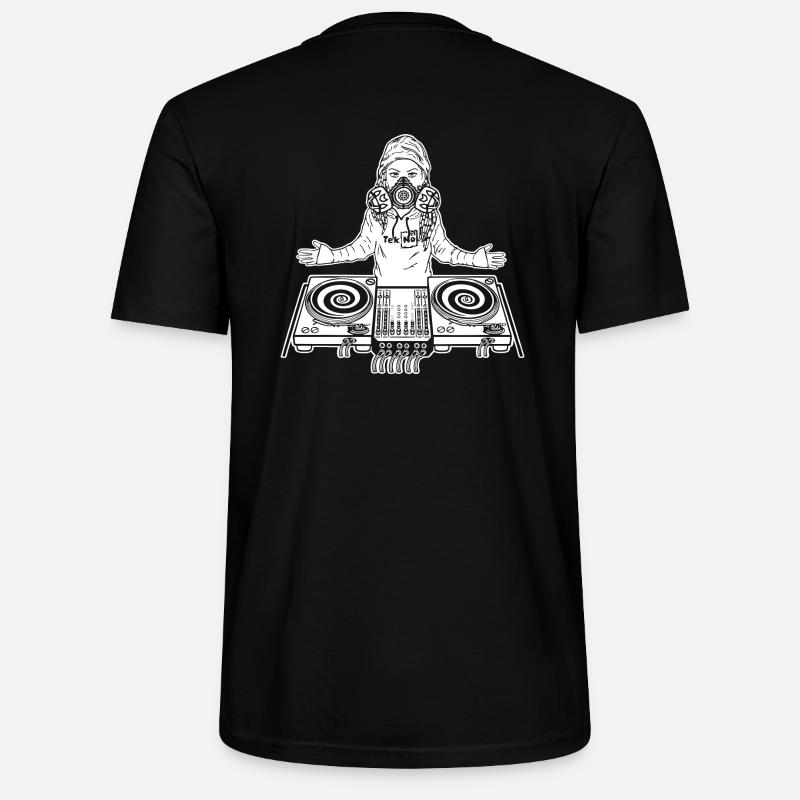 Tekno 23 Turntable - T-shirt bio CRAFTER Stanley Stella Unisexe - noir
