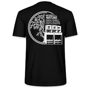respecter la nature des autres systèmes sonores - T-shirt bio CRAFTER Stanley Stella Unisexe - noir - Dos - Michal (187cm)