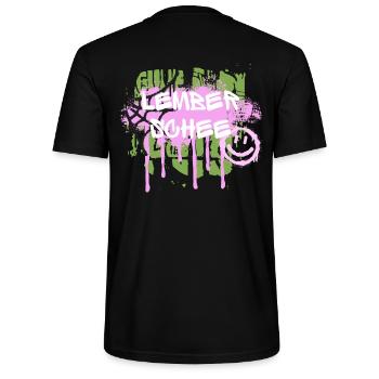LEMBERGER GRAFFITI DESIGN "LEMBERSCHEE" - Stanley/Stella Unisex Bio-T-Shirt CRAFTER - Schwarz - Hinten - Michal (187cm)