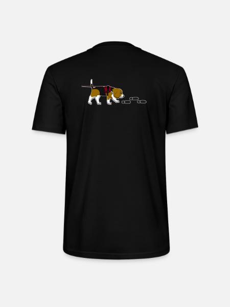 Mantrailing Beagle - Stanley/Stella CRAFTER Unisex Organic T-Shirt - black