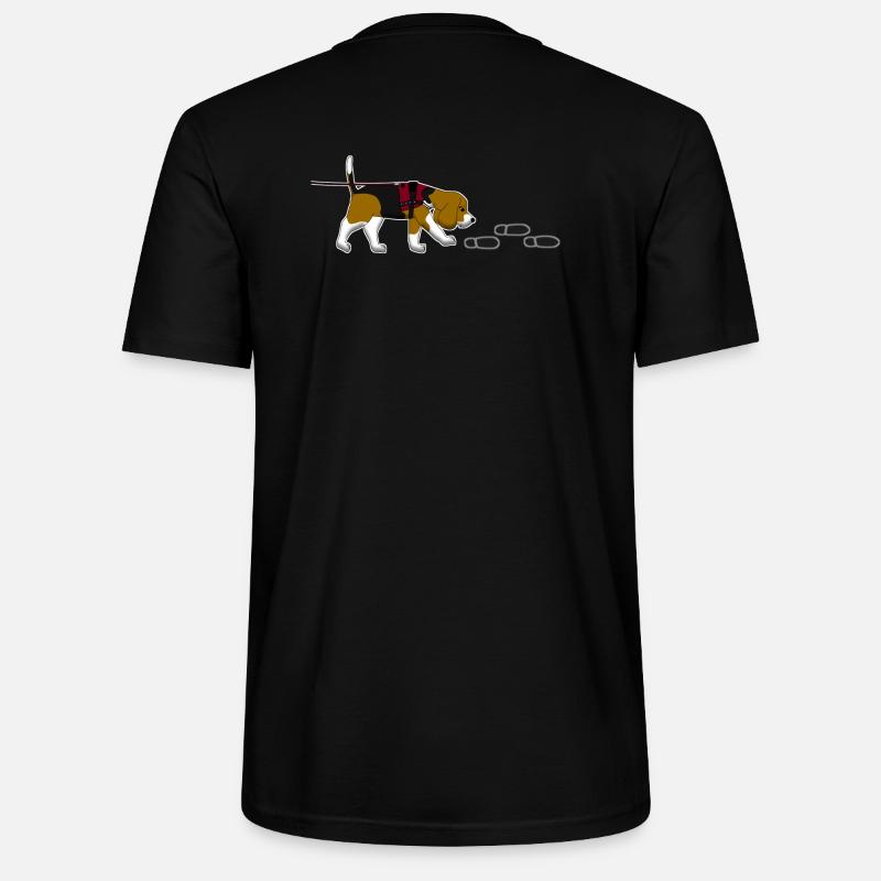 Mantrailing Beagle - T-shirt bio CRAFTER Stanley Stella Unisexe - noir